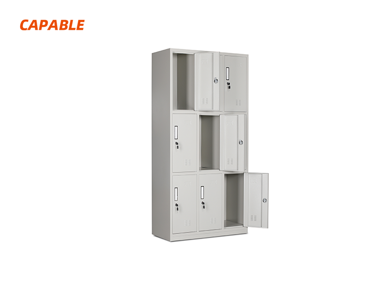 9-door Single Color Steel Locker CBC-31N
